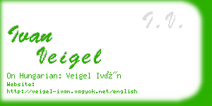 ivan veigel business card